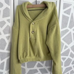 Free People Beach Green Women's Pullover